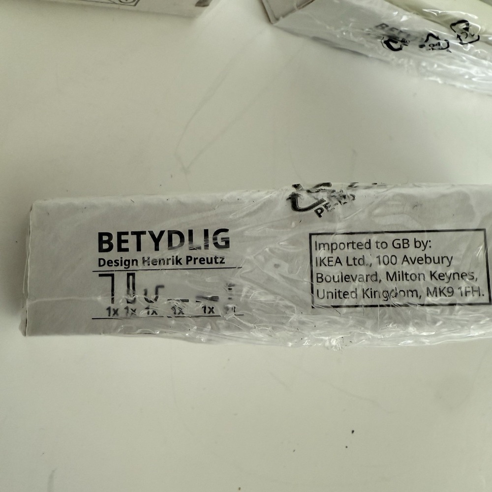 IKEA BETYDLIG Curtain Rod Wall Ceiling Bracket Holder Lot Of 3 White 302.198.89 - Picture 5 of 6